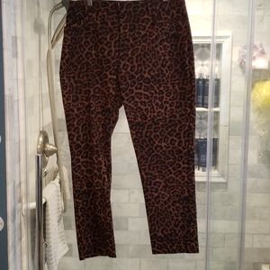 Leopard Print Ankle Pant size 12